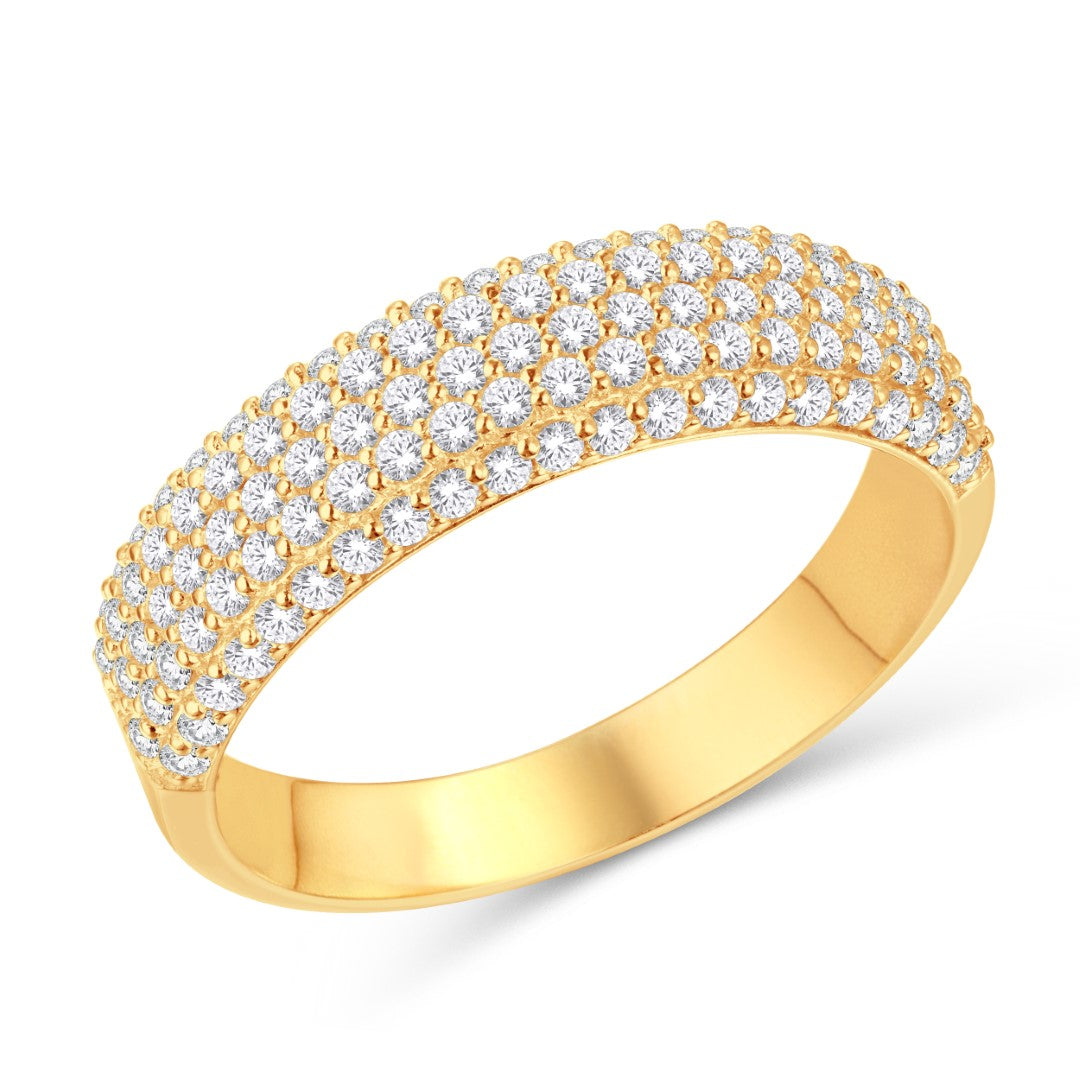 10 Karat All Yellow Gold 0.98 Carat Diamonds Classic Men's Band-0625857-ALY