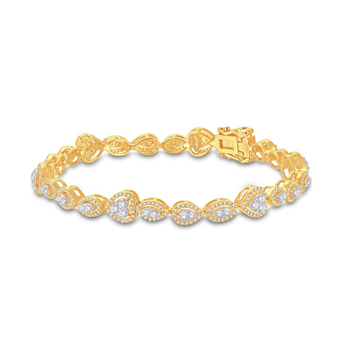 10 Karat All Yellow Gold 2.00 Carat Diamonds Ladies Bracelet-1225848-ALY