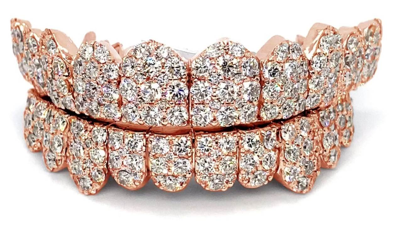 7 Pointer Big Honeycomb Diamond Grillz