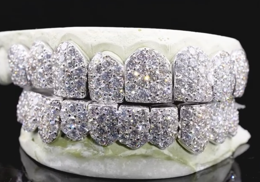 7 Pointer Big Honeycomb Diamond Grillz