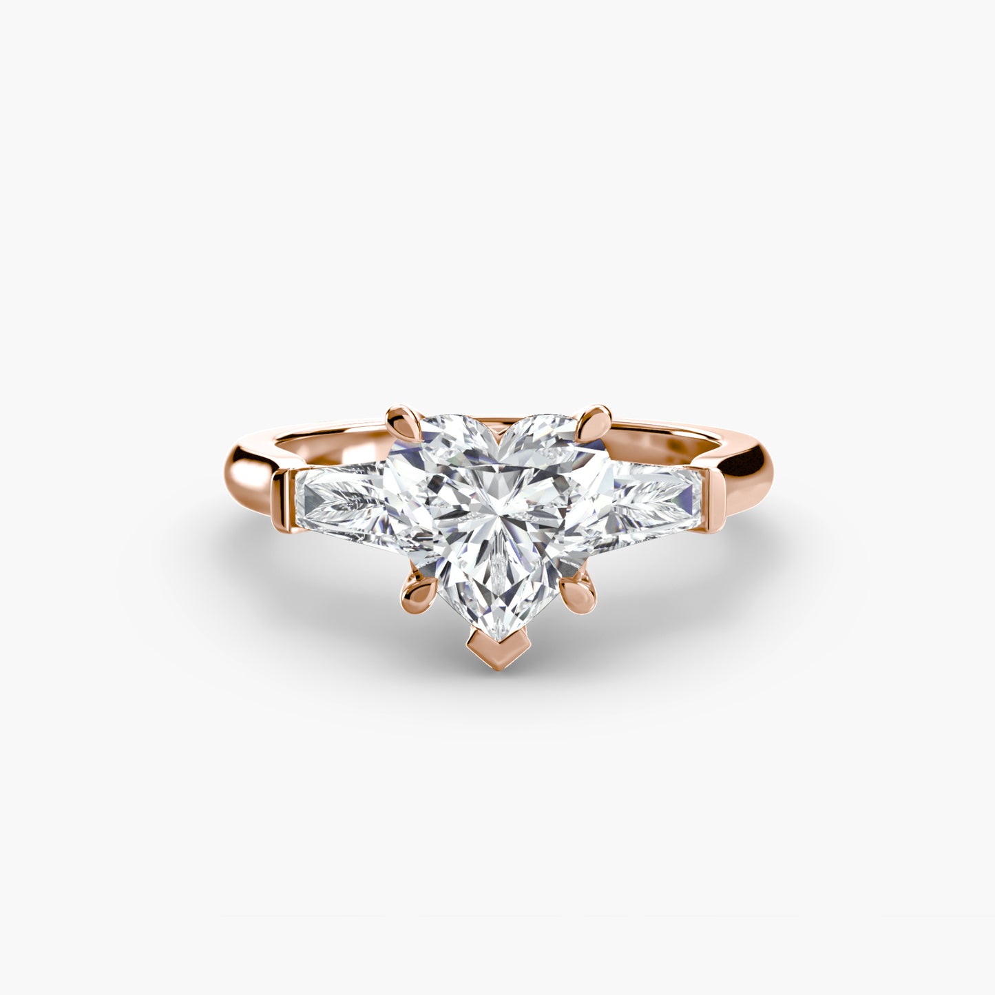 Three-Stone Ring (Baguette Side Stones)