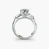 Three-Stone Ring (Baguette Side Stones)