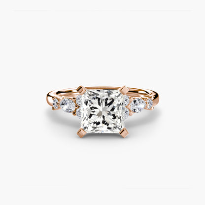The Floral Accent Solitaire