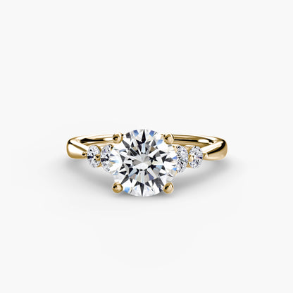 Solitaire with Shoulder Accents 2